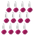 thumbnail image 3 of Crochets de Rideau de Douche, Crochets de Rideau de Douche Rose Crochets de Rideau Anneaux de Suspension de Rideau de Douche Accessoires Quincaillerie Crochets Décoratifs, 3 of 6