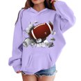 thumbnail image 4 of Kcodviy Tout-Petits Enfants Fans de Football Garçons 4T Veste Ado Chandail Joueur Sports 12 Mois Garçon Chandail à Capuchon Rétro Enfants Garçons Filles Chandail Tout-Petit Rugby Chandail à Capuchon Chandail, 4 of 6