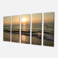 thumbnail image 2 of Black Seascape in Morning Sunlight - Beach Photo Canvas Print, 2 of 3