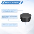 thumbnail image 3 of Uxcell 28pack 16mm(5/8")" Nylon Hole Plugs, Flush Type Panel Round Snap In Fastener Knockout Plugs, Black, 3 of 6