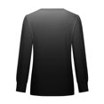 thumbnail image 5 of FAIWAD Women's V Neck Long Sleeve Tunic Tops Gradient Pleated Layered Button Down Slim Pullover Tops, 5 of 5