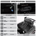 thumbnail image 3 of Licensed Mercedes-AMG GT3 24V Kids Ride-On Racing Car with Premium Leather Seat, High-Speed Performance 24V Power Wheels, Motorized Track Toy with Parent Remote, Black, 3 of 6
