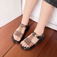 thumbnail image 2 of Girls' Soft-Soled Comfortable Crystal Shoes Spring/Summer Style Jelly Princess Shoes Children's Beach Sandals, 2 of 9