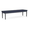 thumbnail image 1 of Lenox Steel Reception Waiting Room 3-Seat Bench / Charcoal Steel / Blue, 1 of 5