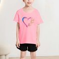 thumbnail image 5 of Rbaofujie Hauts pour Filles Été Manches Courtes Col Rond T-Shirts T-Shirt Basique pour Enfants, 5 of 5