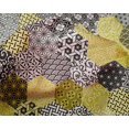 thumbnail image 5 of oneOone Silk Tabby Yellow Fabric Geometric Fabric For Sewing Printed Craft Fabric By The Yard 42 Inch Wide, 5 of 5