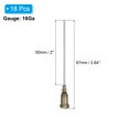 thumbnail image 2 of 16Ga Dispensing Needles, 18PCS 2 Inch Industrial Blunt Tip Dispensing Needle Syringes with Luer Lock Needle 2inch Long for Refilling Liquid Inks Adhesive Glue Oil, Gray, 2 of 7