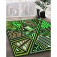 thumbnail image 3 of Ahgly Tapis Rectangulaire Lavable en Machine Intérieur Transitionnel Vert Forêt Foncé, 2 Pieds x 4 Pieds, 3 of 7