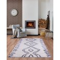 thumbnail image 2 of Ladole Rugs Grant Shaggy Casablanca Contemporary Abstract Small Mat Doormat Rug Carpet in Dark Gray White, 1'10" x 2'11", 2 of 4