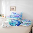 thumbnail image 5 of YST Mermaid Tail Glitter Comforter Set, 7-Piece, Rainbow Mermaid Theme, Twin Size, 5 of 5