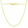 thumbnail image 1 of 14k Yellow Gold Rope Chain Necklace, 1.1mm, 18", 1 of 1