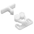 thumbnail image 2 of Pro Pack of 5Pcs, Plastic Double Roller Catches, 7.0 Lb., White,, 2 of 2