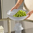 thumbnail image 1 of Kitchen Organizers and Storage On Clearance Vegetable Tray Vegetable Plate Plastic Filter Vegetable Basket Footed Vegetable Bowl Snack Kitchen Tool Suitable For All Kinds Of Vegetable Drainable, 1 of 9