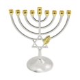 thumbnail image 1 of Metal Hanukkah Candleholder Candelabras Geometric Hanukkah Decorative Menorah, 1 of 8