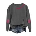 thumbnail image 4 of Chandail Simple pour Femmes Happly Easter Chandails pour Femmes Oeufs de Pâques Graphique Coupe Ample Col Rond Chandails de Sport Festival Chandails à Enfiler Hauts - Hontri, 4 of 4
