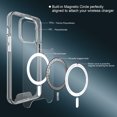 thumbnail image 3 of Uolo Étui Soul+ MasgSafe à Étui Rigide Ajusté Homologué Drop pour iPhone 14 Pro Max/13 Pro Max (Étui Mag Testé à Chute de 4 Pi) - Transparent, 3 of 7