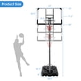 thumbnail image 3 of Costway 64"-79" Height Adjustable Poolside Basketball Hoop Goal System with44" Backboard, 3 of 10