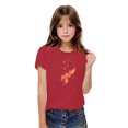 thumbnail image 1 of Rbaofujie T-Shirts Graphiques pour Fillette, Manches Courtes, Col Rond, T-Shirt Décontracté d'Été, Hauts, 1 of 6