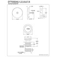 thumbnail image 2 of Kingston Brass Kit de Remplacement de Drain de Baignoire Easy Touch Toe, Noir Mat, 2 of 3