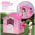 thumbnail image 2 of Maison de jeu en plastique intérieure/extérieure Delta Children Disney Princess avec assemblage facile, 2 of 5