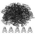 thumbnail image 1 of Unique Bargains Paper Clip Coated Letter A Shape Alphabet Clips, Black, 100 Count, 1 of 6