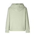 thumbnail image 4 of IMENGL Hoodies trendy knit drawstring pullover, Beige M, Size M-3XL, 4 of 7