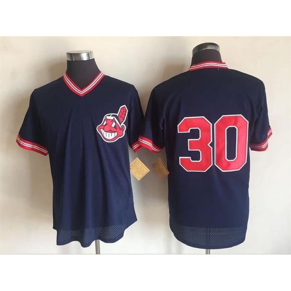 Retro baseball jersey Indians Cleveland Indians jersey embroidered baseball jersey
