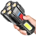 thumbnail image 1 of EGNMCR Camping & Hiking Five Explosion LED Flashlight Super Bright Rechargeable Camping Flashlight Table Lamp Outdoor Lighting Tactical Flashlights, 1 of 9