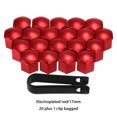 thumbnail image 4 of 20 Pieces Universal Car Wheel Nut Kit Automotive Covers Vehicle Tire Lug Caps Replacement Automotive Upgrade Modified Accessories Red 17mm, 4 of 6