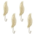 thumbnail image 1 of TIELUTT Crochets Décoratifs en Forme de Feuille 4 Pcs Crochets Muraux en Forme de Feuille Porte-Clés Moderne Ventouse pour Rideau de Douche Mural Crochets pour Support de Bain Robuste Crochets Robustes sur Verre Crochet de Douche, 1 of 6