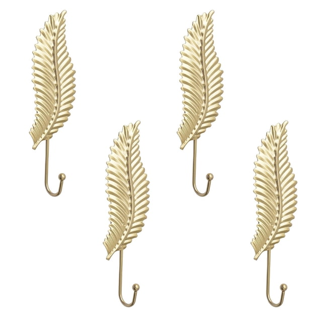 TIELUTT Crochets Décoratifs en Forme de Feuille 4 Pcs Crochets Muraux en Forme de Feuille Porte-Clés Moderne Ventouse pour Rideau de Douche Mural Crochets pour Support de Bain Robuste Crochets Robustes sur Verre Crochet de Douche