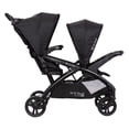 thumbnail image 2 of Baby Trend Sit N Stand Double Stroller – Dash Black, Tandem Travel Stroller with Two Seats or One Seat and Standing Platform, 2 of 5