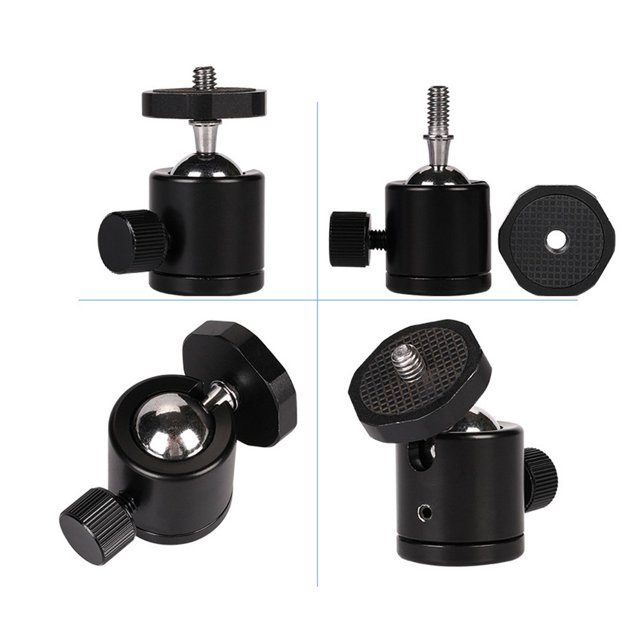Adaptateur de Tête à Bille pour Trépied, Réglage d'Angle, Vis 1/4 Po pour Support de Micro d'Appareil Photo Reflex Numérique
