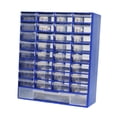 thumbnail image 3 of Siruishop Drawer Storage Cabinet Organizer Container with 33 Compartment Bathroom Tool Box Blue, 3 of 8