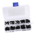 thumbnail image 3 of jifeng 250 Pcs Kit d'Assortiment de Vis Auto-Tappantes M2 Tête Plate Tête de Comptoir, 3 of 9