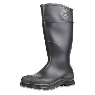 Servus Comfort Technology 14" PVC Steel Toe Men's Work Boots, Black - Steel Toe, 11