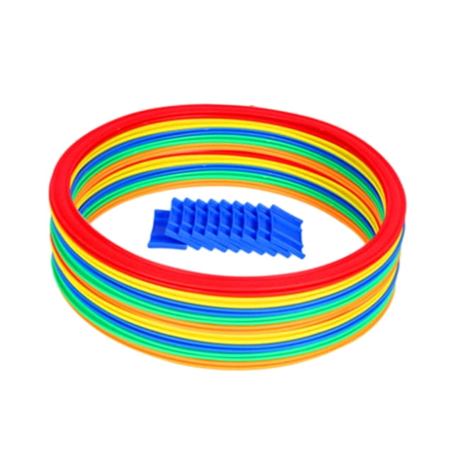 Hopscotch Rings Game Hopscotch Game with Connectors Durable Sports Toys Creative 28cm 10 rings