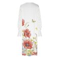 thumbnail image 4 of Robe à Manches Longues Femme Décontractée Col en V Manches Longues Taille Boutons Imprimé Robe Ample Robe d'Été à Manches Longues Robe d'Été Ample pour Femme Robe Longue d'Été pour Femme, 4 of 6