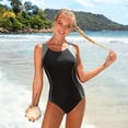 thumbnail image 3 of Charmo Women's Sports One Piece Swimsuit Racerback Boyleg Swimwear, 3 of 6