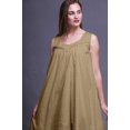 thumbnail image 4 of Bimba Robe de Nuit Sans Manches à Rayures Light Brown4 avec Flèches Colorées pour Femmes, Coton Imprimé, Vêtement de Nuit pour Dames, Tenue de Sommeil XXX-Large, 4 of 6