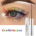 thumbnail image 3 of 9 Colors Waterproof Colored Mascara, Color Mascara Variety Pack Mascara Charming Long Lasting Colorful Mascara for Eyelashes Eye Makeup(Violet), 3 of 8
