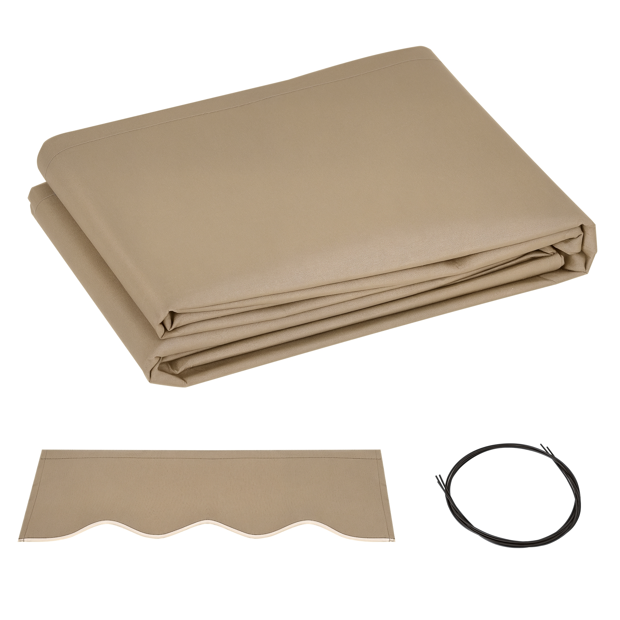 Outsunny Toile de Rechange pour Auvent Rétractable 13 Pieds x 8 Pieds Beige