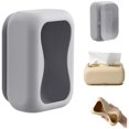 thumbnail image 1 of Suction Cup Tissue Storage Rack Paper Towel Container Wall Mounted Silicone Tissue Dispenser Fashionable Tissue Box Fashionable Tissue Box, 1 of 9