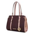 thumbnail image 1 of MKF Collection by Mia K. MKF-X733BRG Sac à Main en Cuir Vegan Color Block pour Femmes, 1 of 1