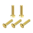 thumbnail image 1 of Unique Bargains Brass Hex Bolts, 1/4-20x1' 5 Pack Fully Thread Grade 4.8 Machine Screws, 1 of 4