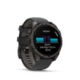 thumbnail image 3 of Garmin fēnix® 8 AMOLED Display Sapphire Lens GPS Smartwatch - 47-mm - Carbon Grey DLC Titanium Bezel with Black/Pebble Grey Silicone Band, 3 of 11