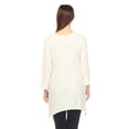 thumbnail image 3 of White Mark Tunique à Manches 3/4 pour Femmes, Taille Empire, Col en V, 3 of 6