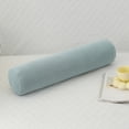 thumbnail image 2 of HHBEAUTY Round Pillow, Cervical Neck Roll Memory Pillow, Bolster Pillow, Round Neck Support for Sleeping | Bolster for Bed, Legs, Back and Yoga, Removable And Washable, Blue, 2 of 6