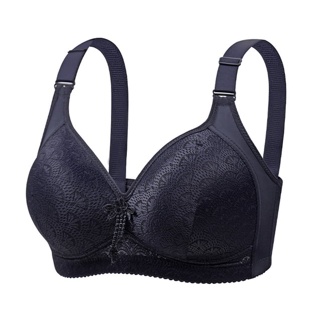 Yuzhih Bras for Women Push up No Padding Comfort Underwire Plus Size Full Coverage Seamless Everyday Bras