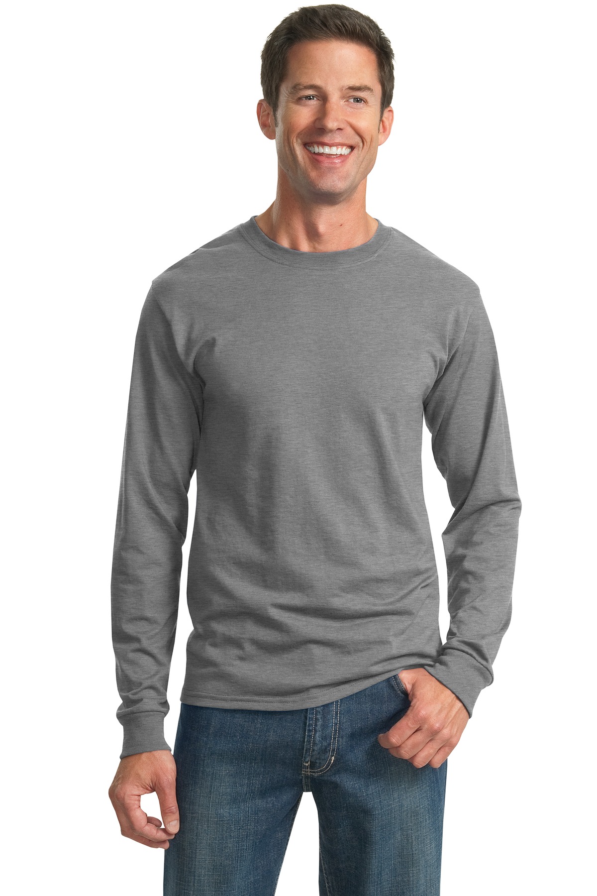 Jerzees T-Shirt à Manches Longues pour Hommes en Coton/poly 50/50 29LS